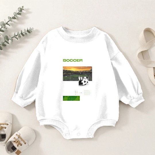Soccer Streetwear Style Baby Romper Sweatshirts