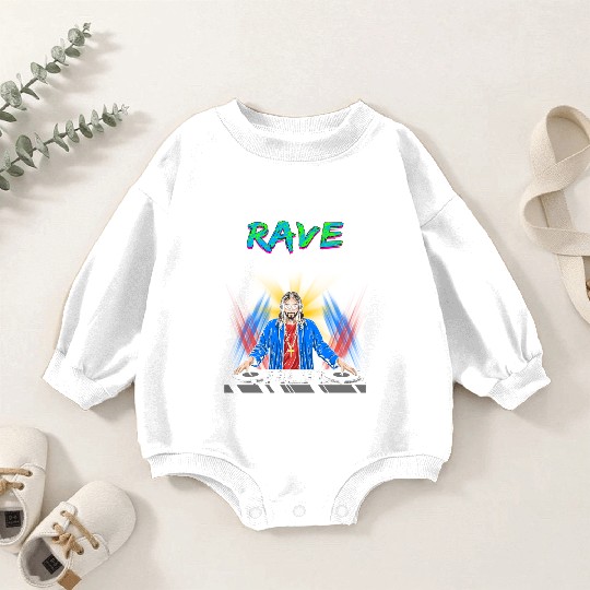 Rave Techno House Party EDM Festival Goa Electro Baby Romper Sweatshirts