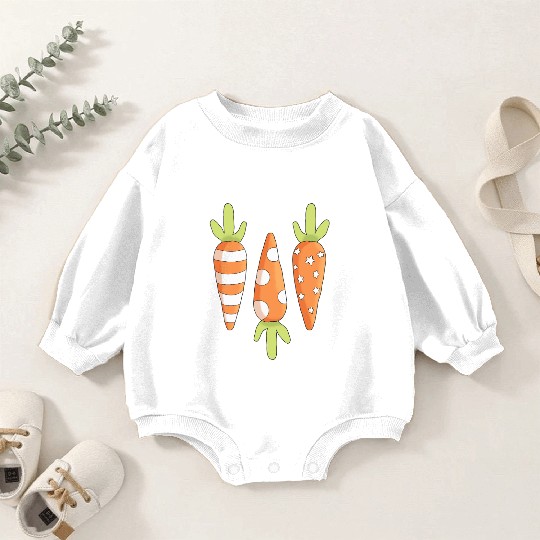 Happy Easter Carrot Baby Romper Sweatshirts