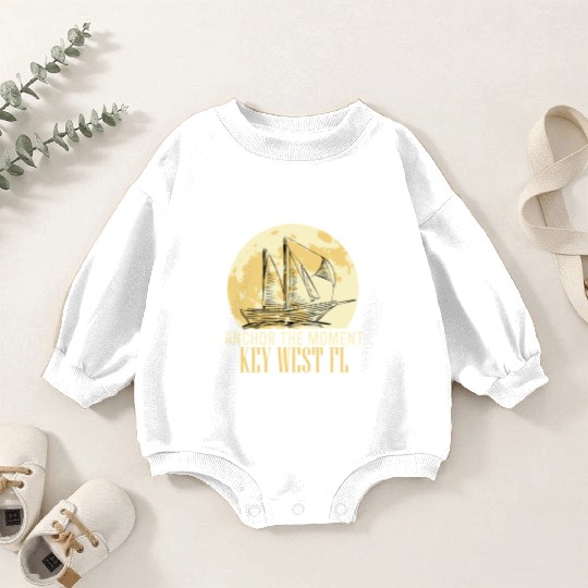 Florida ANCHOR THE MOMENT KEY-WEST, FL Baby Romper Sweatshirts