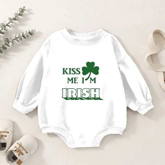 Kiss Me Im Irish 2025 Baby Romper Sweatshirts