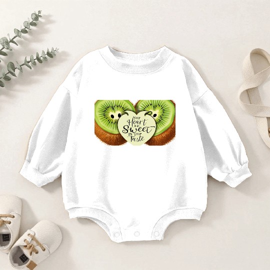 Your Heart is Sweet as Your Taste – Kiwi Love Baby Romper Sweatshirts