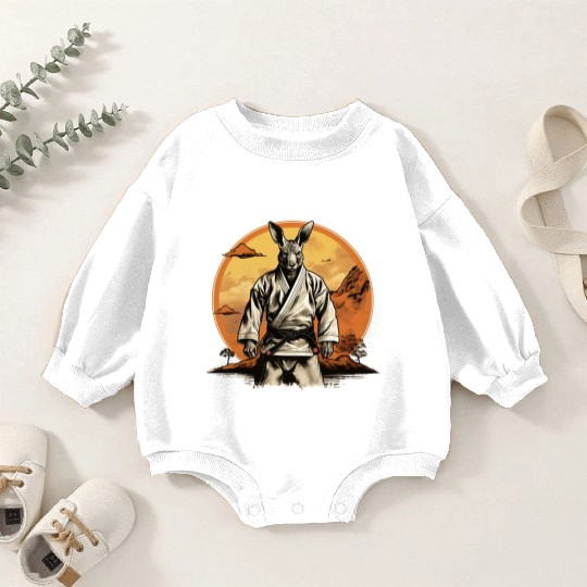 Jiu Jitsu/Judo/Karate Fighter Kangaroo Baby Romper Sweatshirts