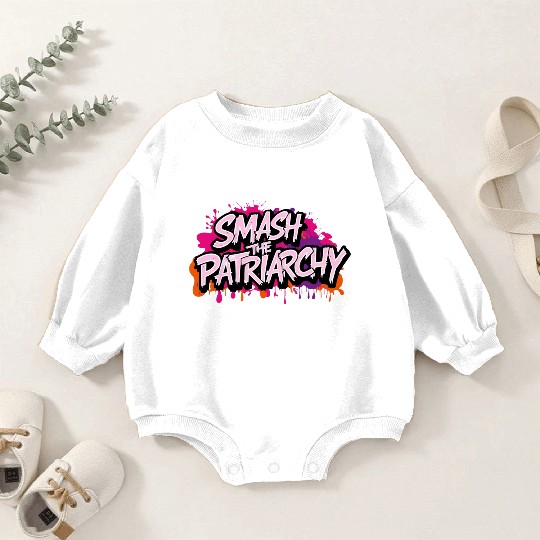 Smash The Patriarchy - International Womens Day Baby Romper Sweatshirts