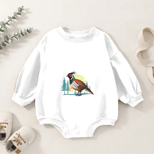 Pheasant Hunting for Hunters Baby Romper Sweatshirts