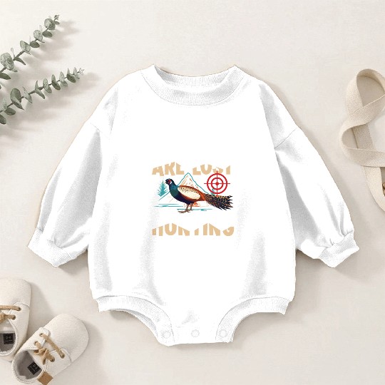 Pheasant Hunting for Hunters Baby Romper Sweatshirts