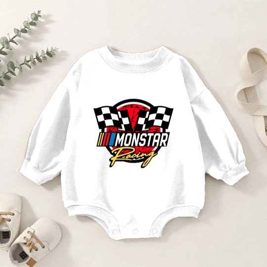 monstar racing barbed wire Baby Romper Sweatshirts
