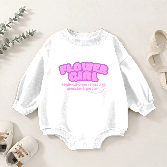 flower girl wedding Baby Romper Sweatshirts
