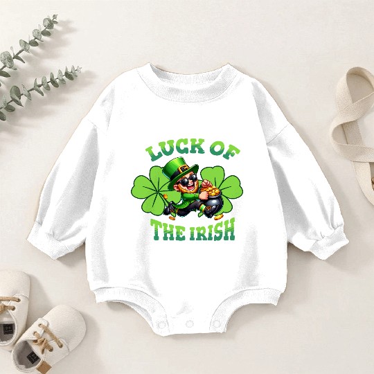 Luck of the Irish Baby Romper Sweatshirts