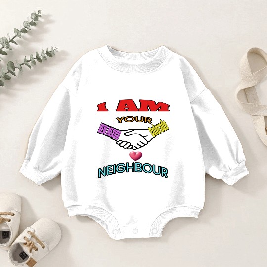 I AM YOUR NEIGHOUR NEW MEXICO AND COLORADO Baby Romper Sweatshirts