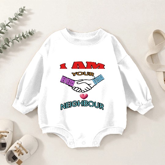 I AM YOUR NEIGHOUR NEW MEXICO AND Arizonna Baby Romper Sweatshirts