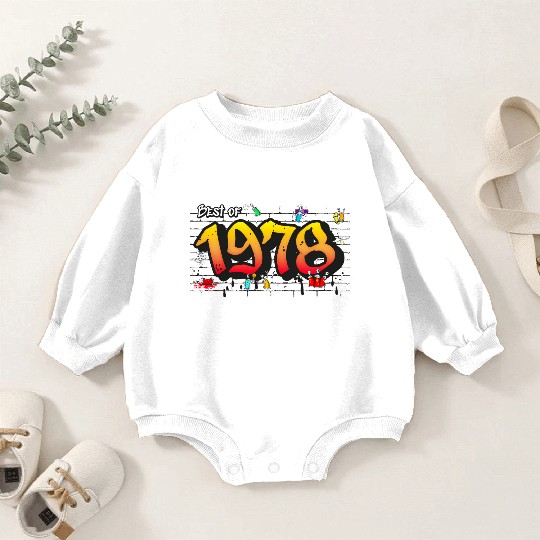 Retro Classic 1978 Graffiti – 47 Years of Baby Romper Sweatshirts