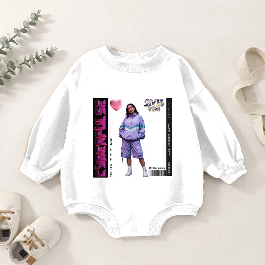 Y2K Vibes Cyberpulse Retro Baby Romper Sweatshirts