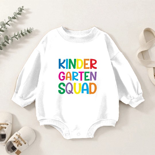 Kindergarten Squad Teacher Back To School Baby Romper Sweatshirts