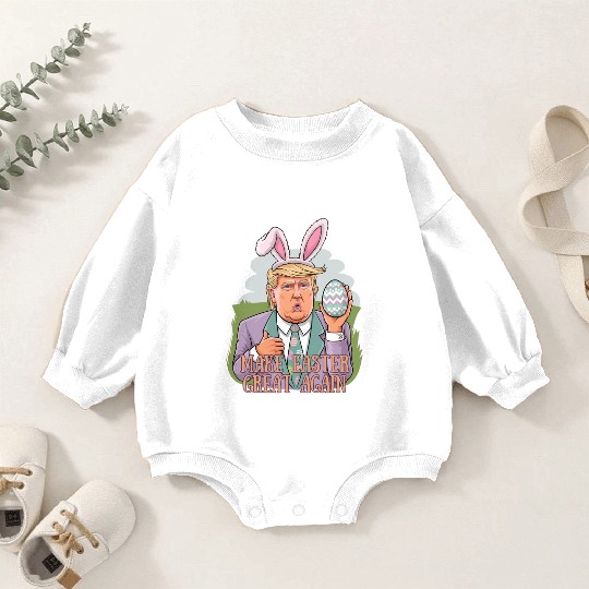 Trump Easter Bunny Baby Romper Sweatshirts