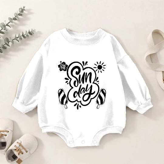 Sunday Sunshine Summer Baby Romper Sweatshirts