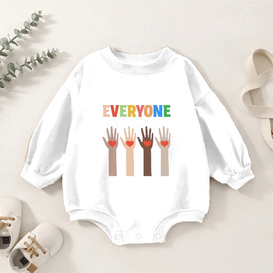 Everyone Is Welcome Here Idaho Teacher Baby Romper Sweatshirts