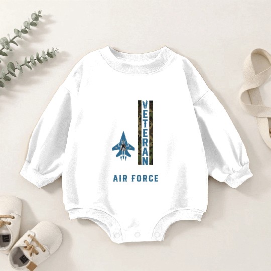 Us Air Force Veteran Camo Baby Romper Sweatshirts