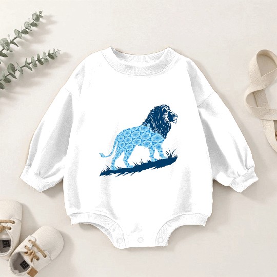Star of David Pattern 2 Lion of Judah Baby Romper Sweatshirts