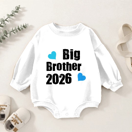 Big Brother 2026 with Blue Hearts Baby Romper Sweatshirts