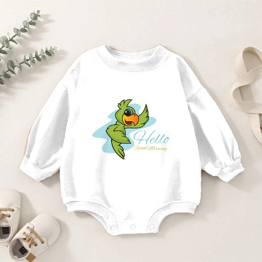HELLO parrot bird pirate kids Baby Romper Sweatshirts