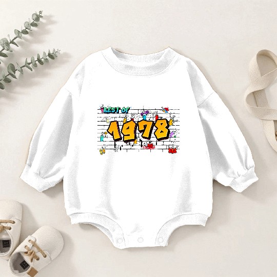 Retro Classic 1978 Graffiti – 47 Years of Baby Romper Sweatshirts