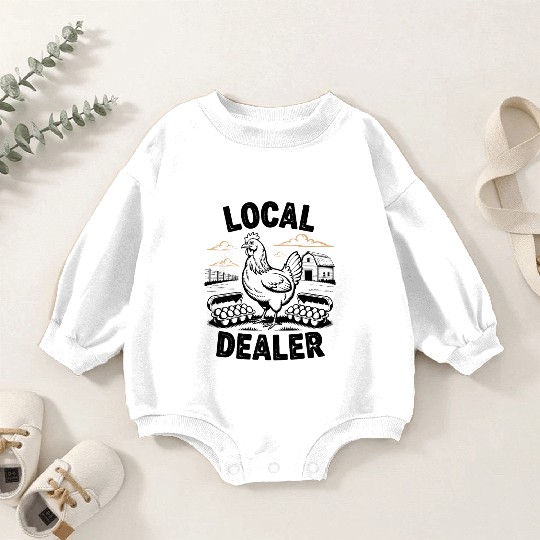 Local Egg Dealer Easter Holiday Easter Egg Hunt Baby Romper Sweatshirts