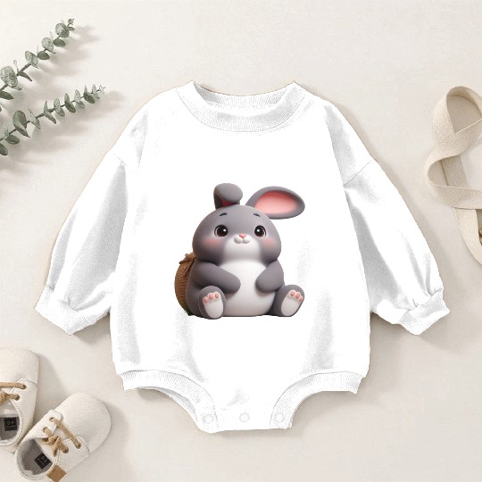 3D Bunny Baby Romper Sweatshirts