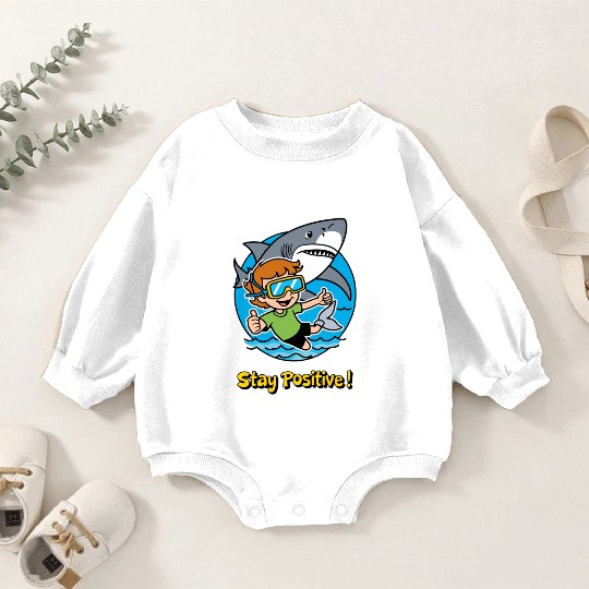 Stay Positive | Motivational Typography & Inspirat Baby Romper Sweatshirts