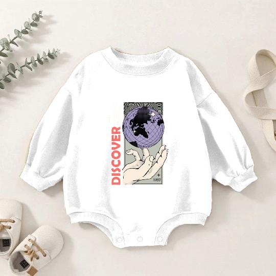Discover 1995 Retro Graphic Baby Romper Sweatshirts | 90s