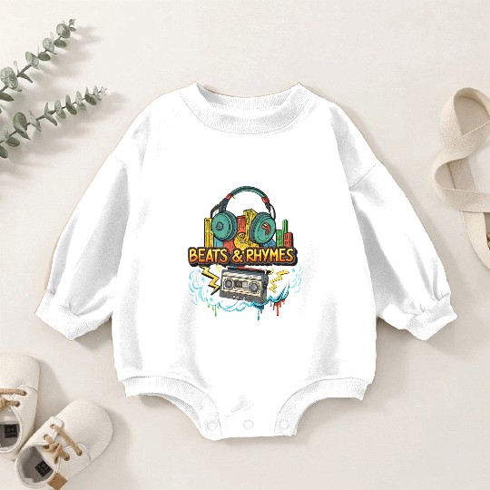 Hip-Hop Beats & Rhymes Graffiti Baby Romper Sweatshirts