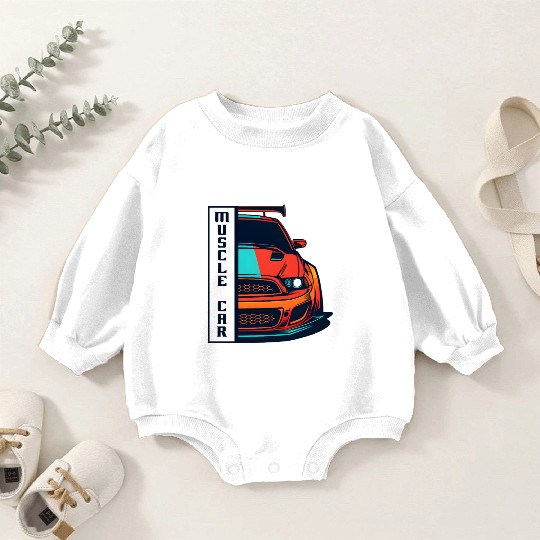Muscle Car US Baby Romper Sweatshirts Modern Muscle Car Man Children