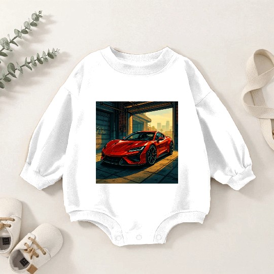 Street Legend - GTA Style Supercar Art Baby Romper Sweatshirts