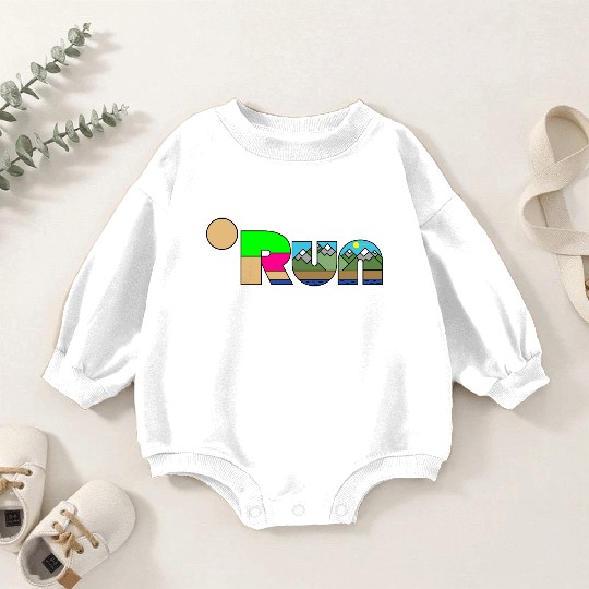 Run marathon Running Man Triathlon Health Gym Baby Romper Sweatshirts