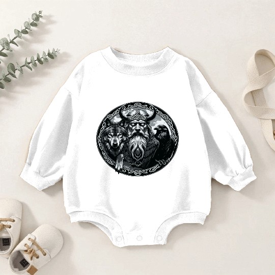 Viking Warrior Man Odin Thor Norman Walhalla Baby Romper Sweatshirts
