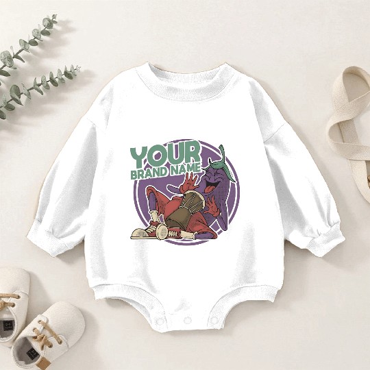 Funky Eggplant Drummer – Funny Cartoon Music T-Shi Baby Romper Sweatshirts
