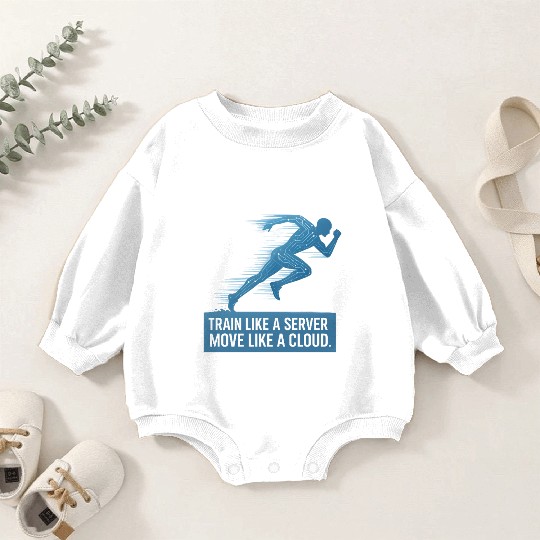 Train Like A Server TransparentFixed Baby Romper Sweatshirts