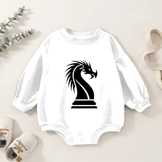 Chess Dragon (Icon of the d12 RPG) Baby Romper Sweatshirts