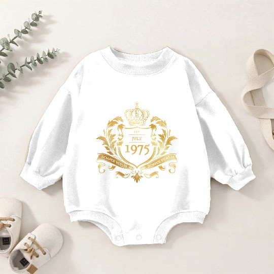 50th birthday Semper Verum - Established 08/1975 Baby Romper Sweatshirts
