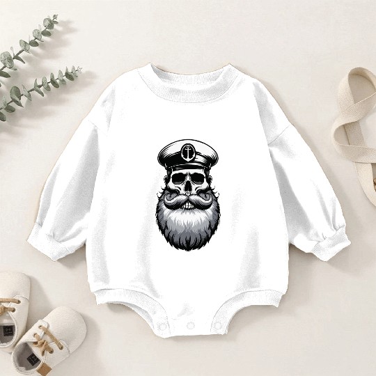 Captain Fisherman Boat Sailing Sailboat Skipper Baby Romper Sweatshirts