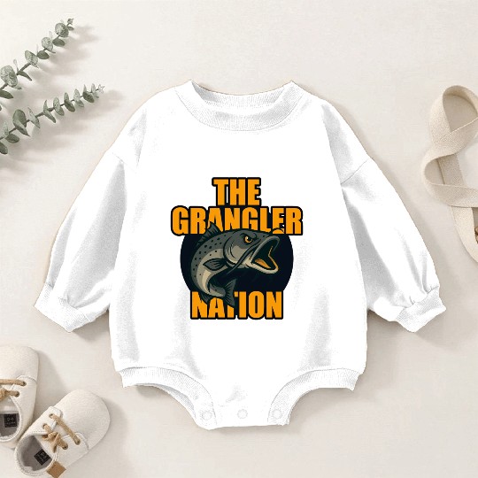Grangler Nation (Catfish) Baby Romper Sweatshirts