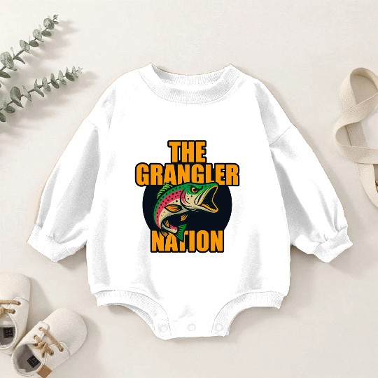 Grangler Nation (Rainbow Trout) Baby Romper Sweatshirts