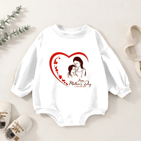 Mother & Daughter Love Heart Mother’s Day Baby Romper Sweatshirts