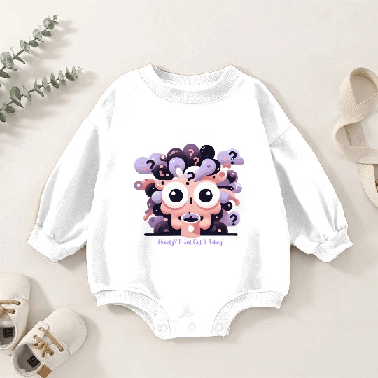 Anxiety? I just call it 'Vibing' Baby Romper Sweatshirts