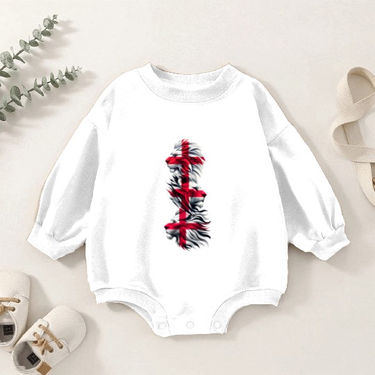 Patriotic St George Day Lion Baby Romper Sweatshirts