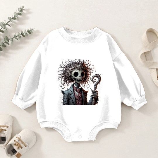 Haunted Puppet Gentleman – Creepy Gothic Dandy Baby Romper Sweatshirts