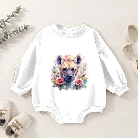 Sage the Blooming Hyena Baby Romper Sweatshirts