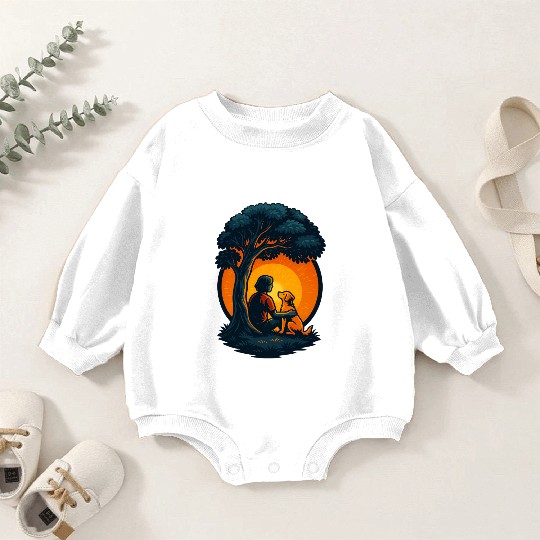 Peaceful Paws Retreat Baby Romper Sweatshirts