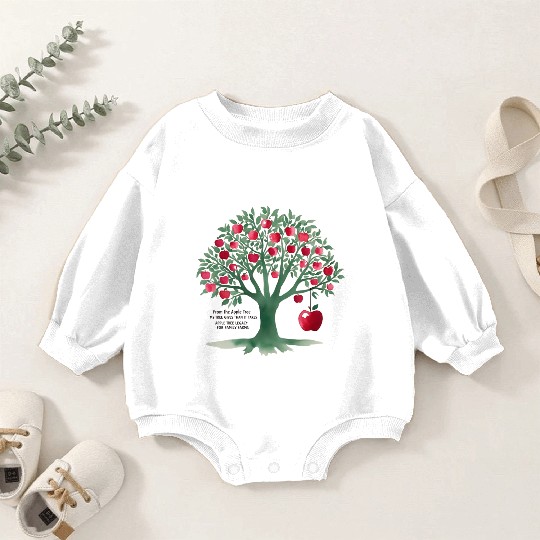 From the apple tree all beginnings Baby Romper Sweatshirts