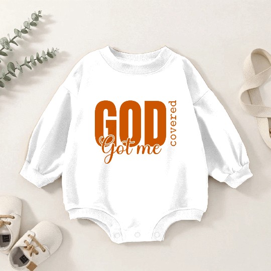 God Got Me Covered - Faith-Based Christian Apparel Baby Romper Sweatshirts